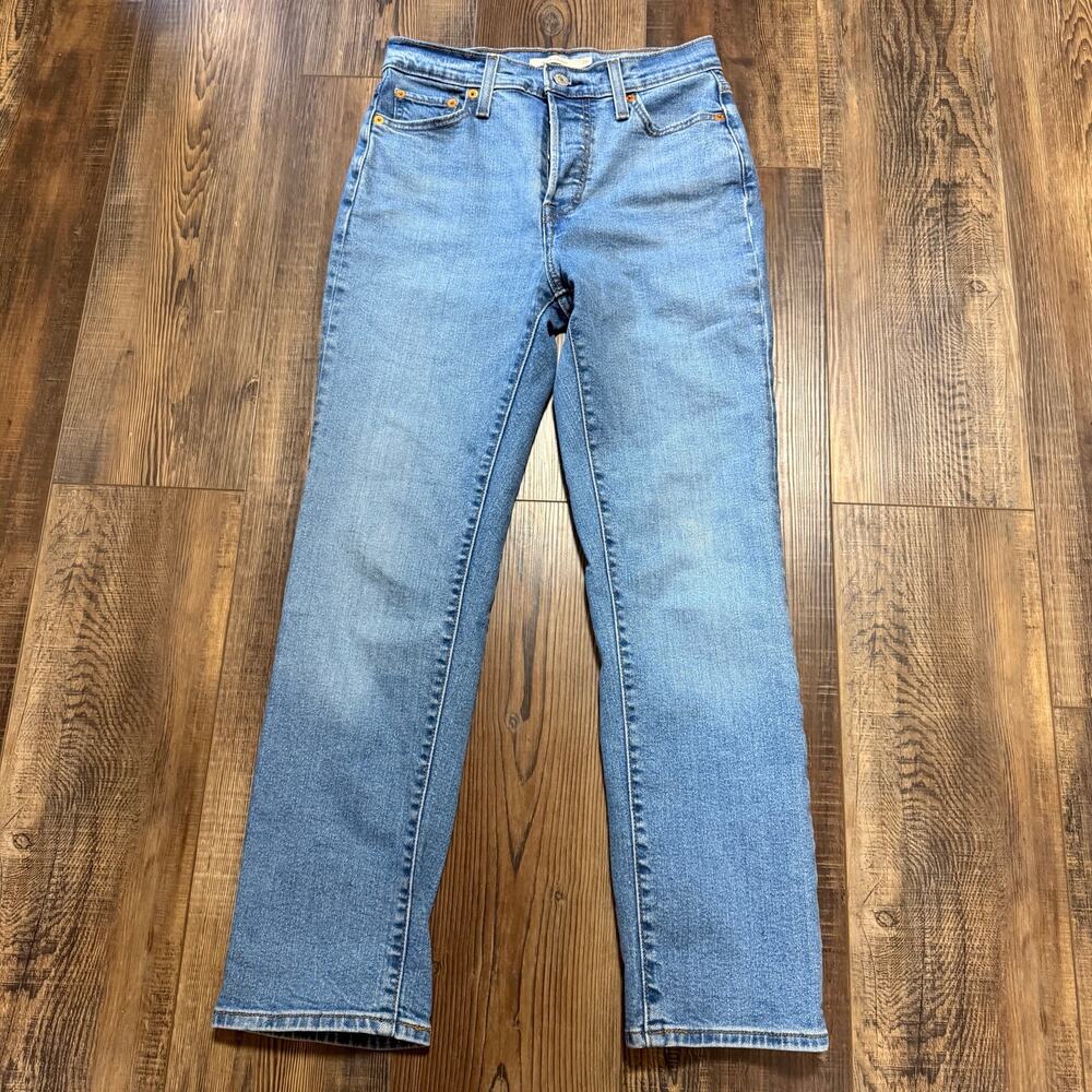 Levi’s Wedgie Straight Jeans Women’s 26 Love In The Mist High Rise 34964-0130
